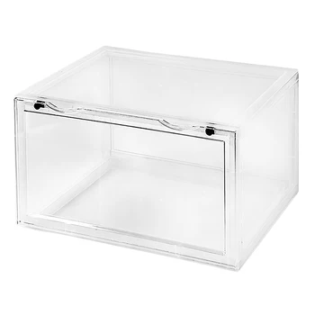 

Large Storage Drawer Type Basketball Shoe Box Stackable Shoes Storage Box Cosmetic Storage Finishing Box Display Cabinet Shoes W