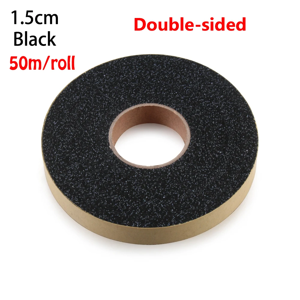 1.5cm-50m(Black) 50/100 м черные и белые чудо веб-утюг на Хемминг скотч двусторонний клей нетканый рулон ткани-недорогая одежда из Китая высокое качество отворотами для рукоделия - Цвет: 1.5cm-50m(Black)