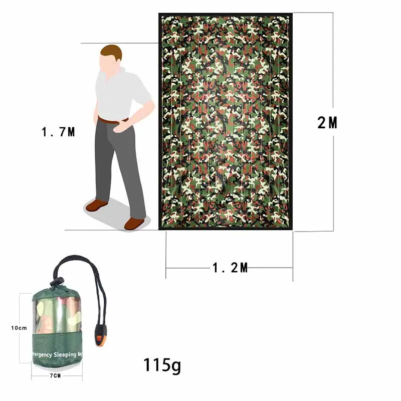 1 Pieces Mountaineering Sleeping Bag Camping Multi-function Portable Camouflage