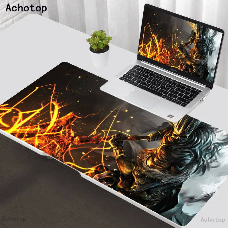 

80x30cm XL Lockedge Large Gaming Mouse Pad Computer Gamer Keyboard Mouse Mat Dark Souls Desk Mousepad for PC Desk Pad Mat Dota