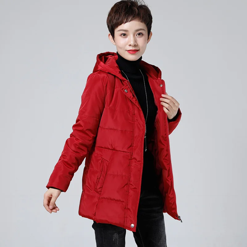 

2018 Early Winter Middle-aged WOMEN'S Cotton-padded Clothes Mom Wedding Banquet Service Winter Short-height Middle-aged Cotton C