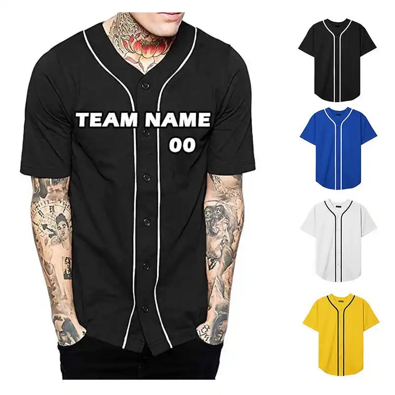 blank baseball jerseys for printing