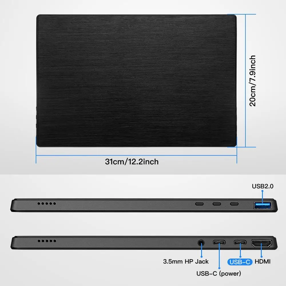 Eyoyo EM13R 13 3 &quotIPS портативный игровой монитор 72% NTSC HDMI Тип USB C ЖК экран FHD 1080P дисплей