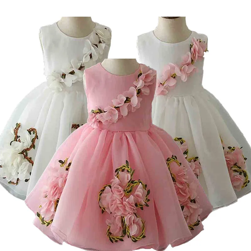 2019 новый весенний праздничный костюм для девочек на день рождения Vestido кружевная