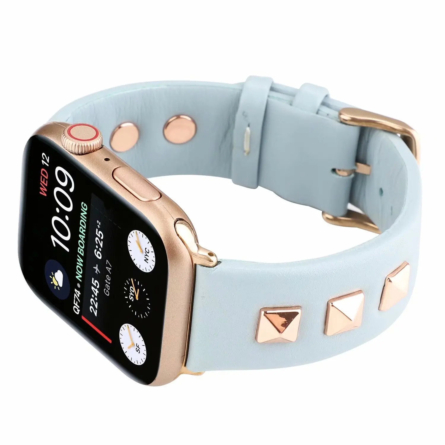 Из натуральной кожи петлевой ремешок для наручных часов Apple Watch, ремешок 42 мм 44 мм Apple Watch 4 5 38 мм 40 мм, для iwatch, версия 3, 2, 1 Мода сменный Браслет