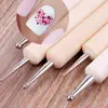 5Pcs/Set Wholesale Nail Art Dotting Pen Set Pro 2-Way Wooden Painting DIY Manicure Salon Decoration Dotting Tools 6