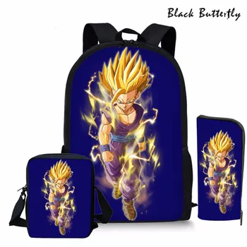 

Primary SDragon Ball Z Printing Elementary Student Book Bag chool Backpack Set 6-10Years Kids School Backpack Children Bag Goku