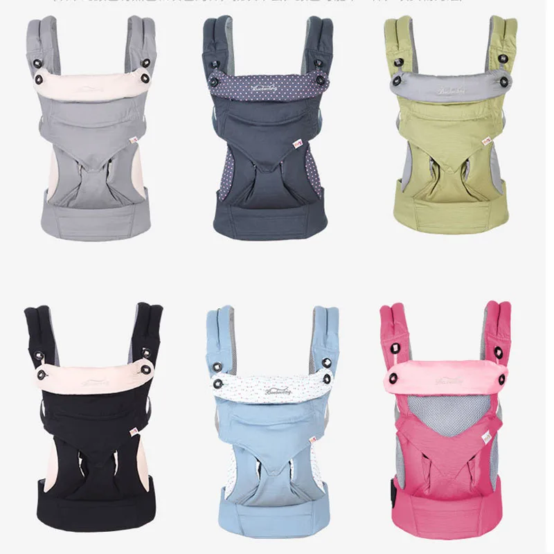 Ergonomic Baby Carrier Infant Baby Hipseat Waist Carrier Front Facing Newborns Kangaroo Sling for Baby Travel 0-48M