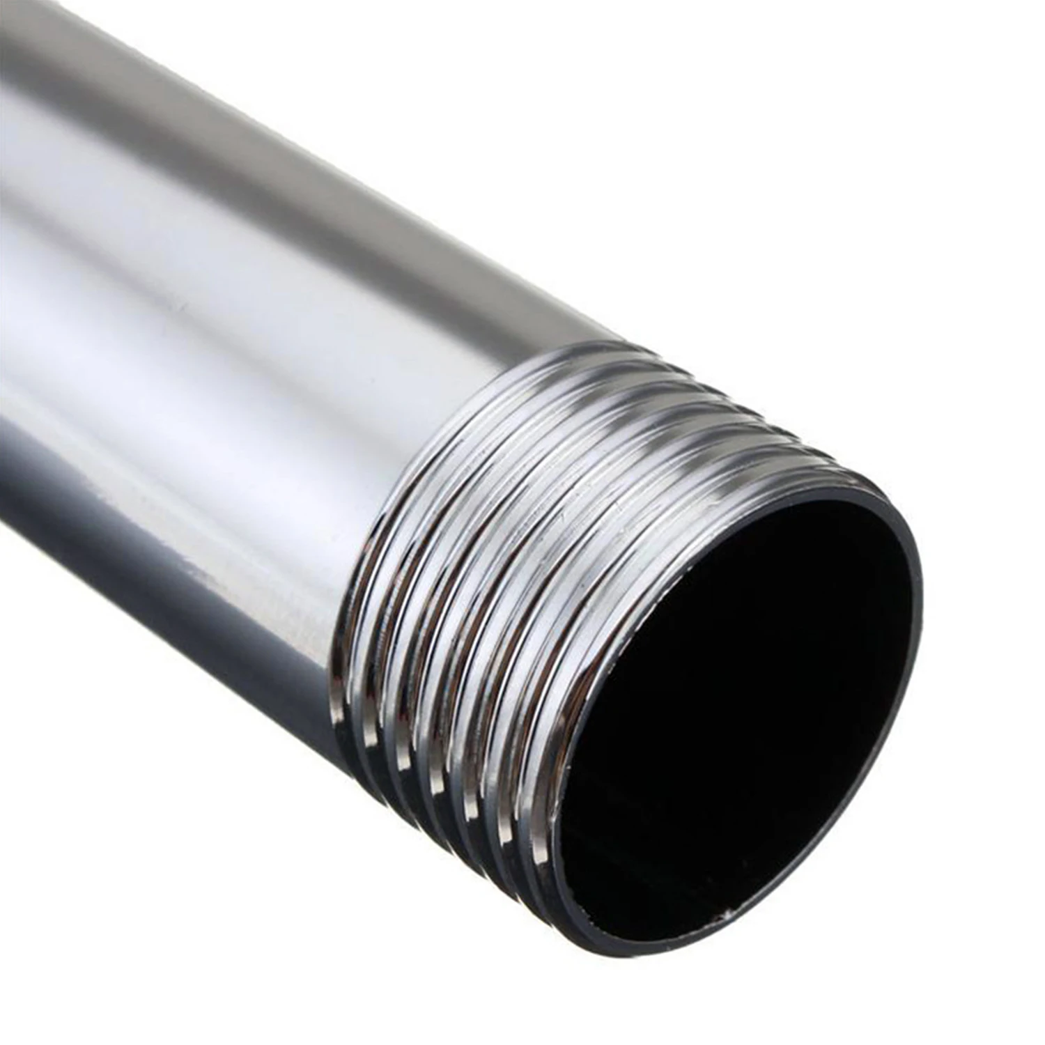 Shower Arm Extension With Flange Stainless Steel Polished Chrome Replacement for Rainfall Shower Head Bathroom Accessories