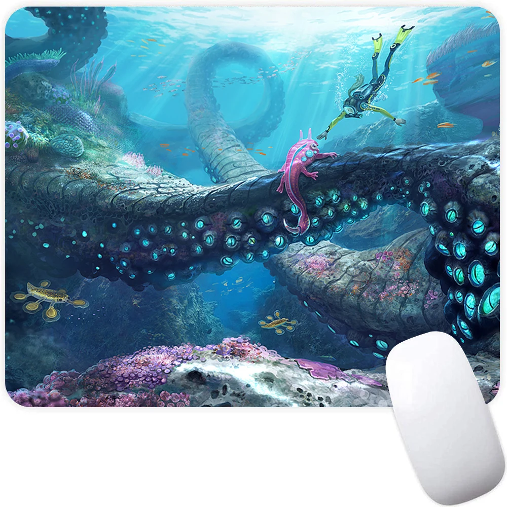 Subnautica-大型ゲーミングマウスパッド,デスクトップ,PC