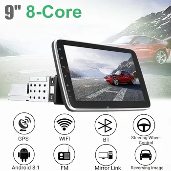 

9 inch Android 8.1 Car Radio Multimedia Player 2+32G 1 Din WIFI FM bluetooth GPS Navigation Stereo Radio MP5 Player 360 Ratation