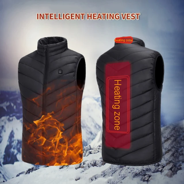 US $2.66 Heating Vest Washable Usb Charging Heating Warm Vest Jacket Control Temperature Outdoor Camping Hik