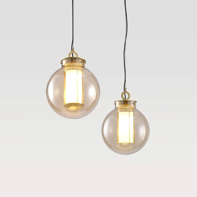 

modern lustre pendente hanging lamp glass Home Decoration E27 Light Fixture bedroom hanging lamp luminaire