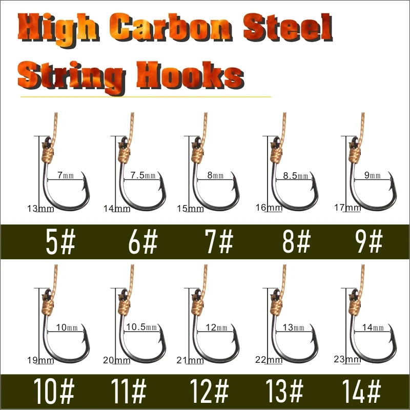 Cheap 1X High Carbon Steel Swivel Fishhooks with 5 Small Hook Rigs
