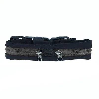 Black1 Поясная Сумка модные Полиэстеровые расширяемые карманы для пробежек, с защитой от пота поясные сумки для женщин - Цвет: Black1