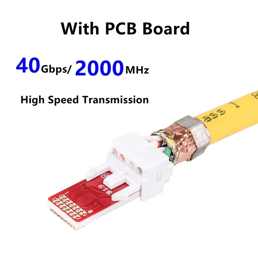 Сетевой кабель RJ45 Cat8 40 Гбит/с 2000 МГц коннектор Ethernet для обжима типа кабели из