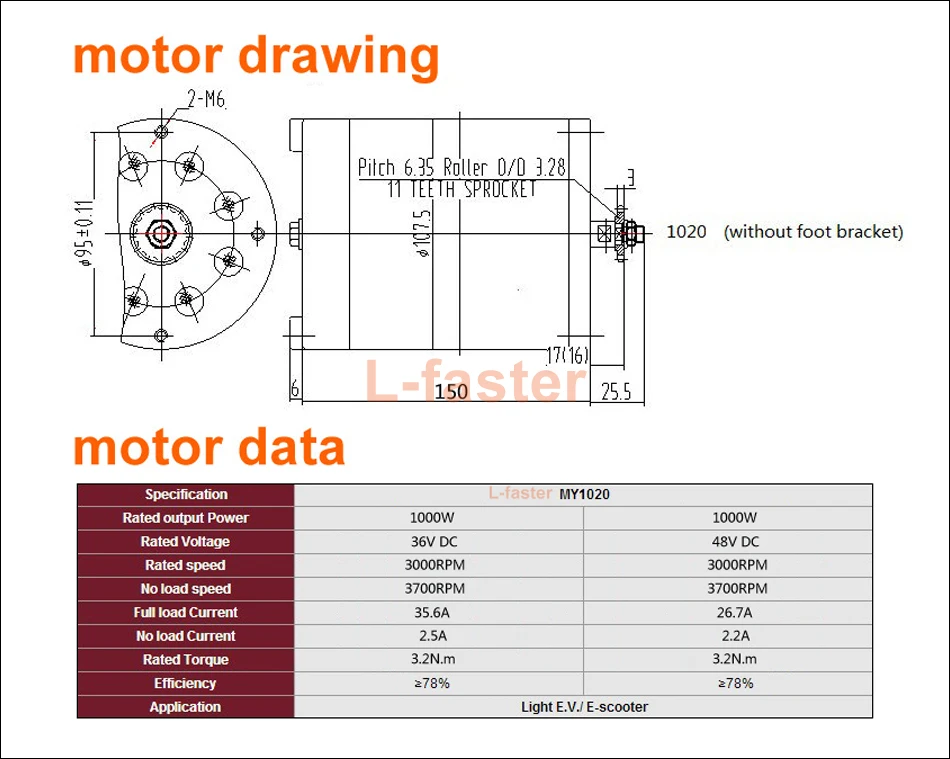 1000W motor drawing -1-950