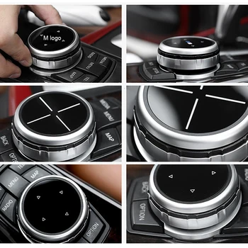 

High quality Idrive Multimedia Rotate Cover Interior Trim Decorative sticker For BMW E60 E90 F10 F20 F30 X3 X5 X6 1 3 5 series