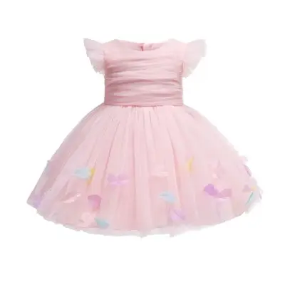 

Baby Girl Dress Newborn Baptism Dress 1st Birthday Dress for Baby Girl Pink Party Dress Christening Dress