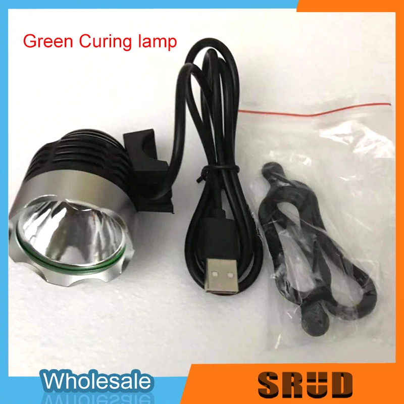 Алюминиевый сплав USB 5V зеленая отверждаемая лампа для материнской платы UV T6 фиолетовый ремонтный светильник светодиодный чип Зеленая лампа для обслуживания сети
