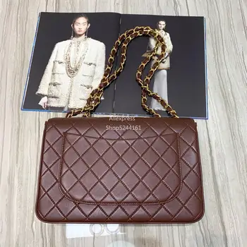 

a041205 Shop5244161 Fantastic 2020 genuine Leather Luxury Fashion Handbags Women bag Runway For Female Ladies Europe Brand