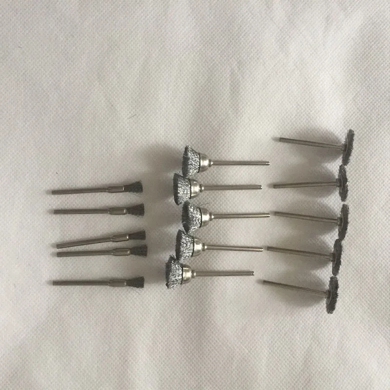30pcs/Set Small Stainless Steel Wire Wheel Wire Brush Kit For Drill Rotary Tool
