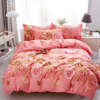 

Thumbedding Peony Bedding Set For Girls Elegant Romantic Ethnic Duvet Cover Queen Beautiful King Full Twin Single Bed Set