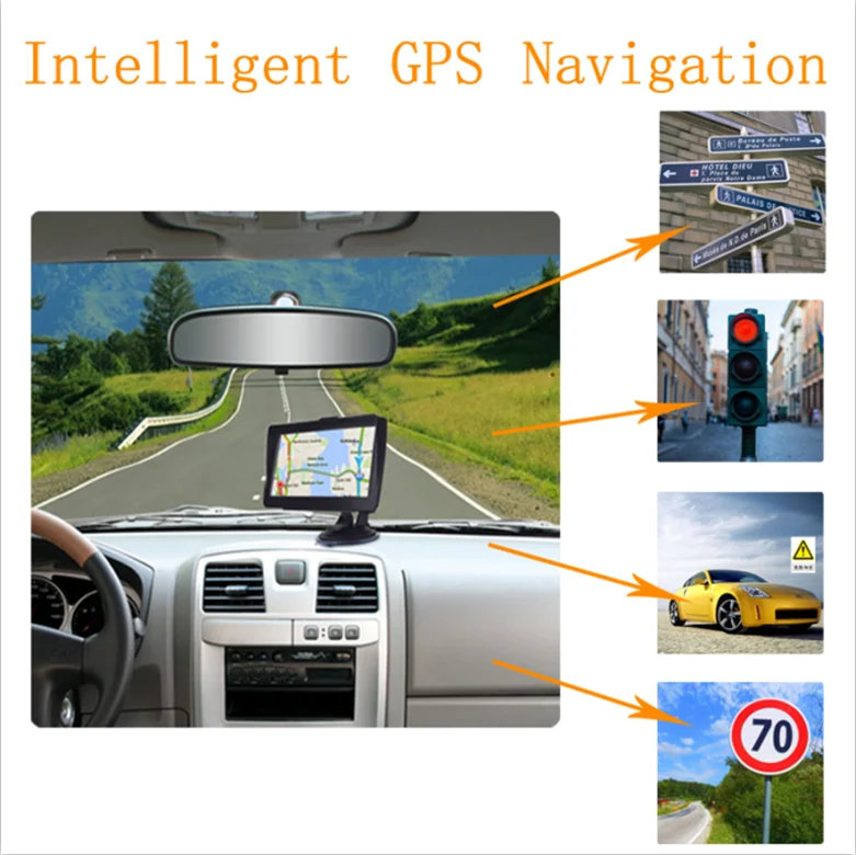 KMDRIVE " дюймовый автомобильный gps-навигатор для грузовика с подключенным солнцезащитным козырьком 256 8 Гб Bluetooth AV-IN fm-передатчик бесплатные карты
