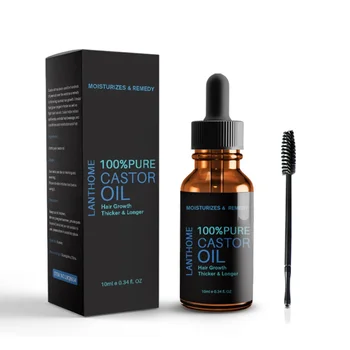 

Hair Growth Natural Castor Oil Essential Oils Calm Prevent Skin Aging Ricino Oil Organic Eyelash Enhancer Eyelash Growth Serum