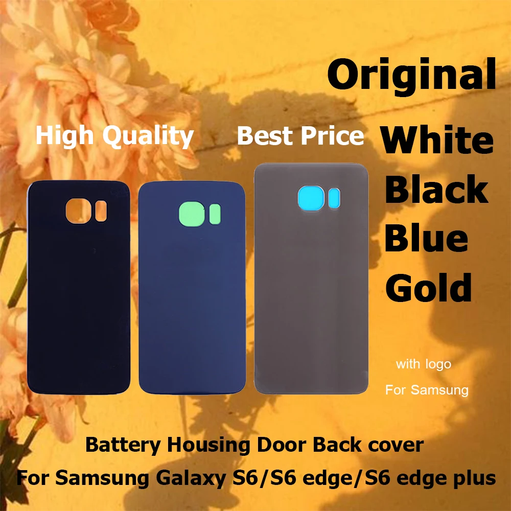Original Quality AAA Battery Door For Samsung Galaxy S6 Edge Plus Back Housing Cover Replacement With Waterproof Adhesive | Мобильные