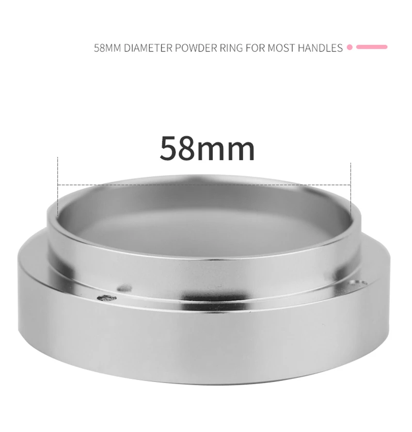 58 мм нержавеющая сталь интеллектуальное Дозирующее кольцо ПИВОВАРЕНИЕ чаша Магнитный кофе порошок для эспрессо бариста Воронка портафильтр