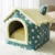 Складной Глубокий Сон Pet Cat House Indoor Winter Warm Cozy Cat Bed for Small Dog Cat Kitten Teddy Comfortable Kennel Pet Supplies