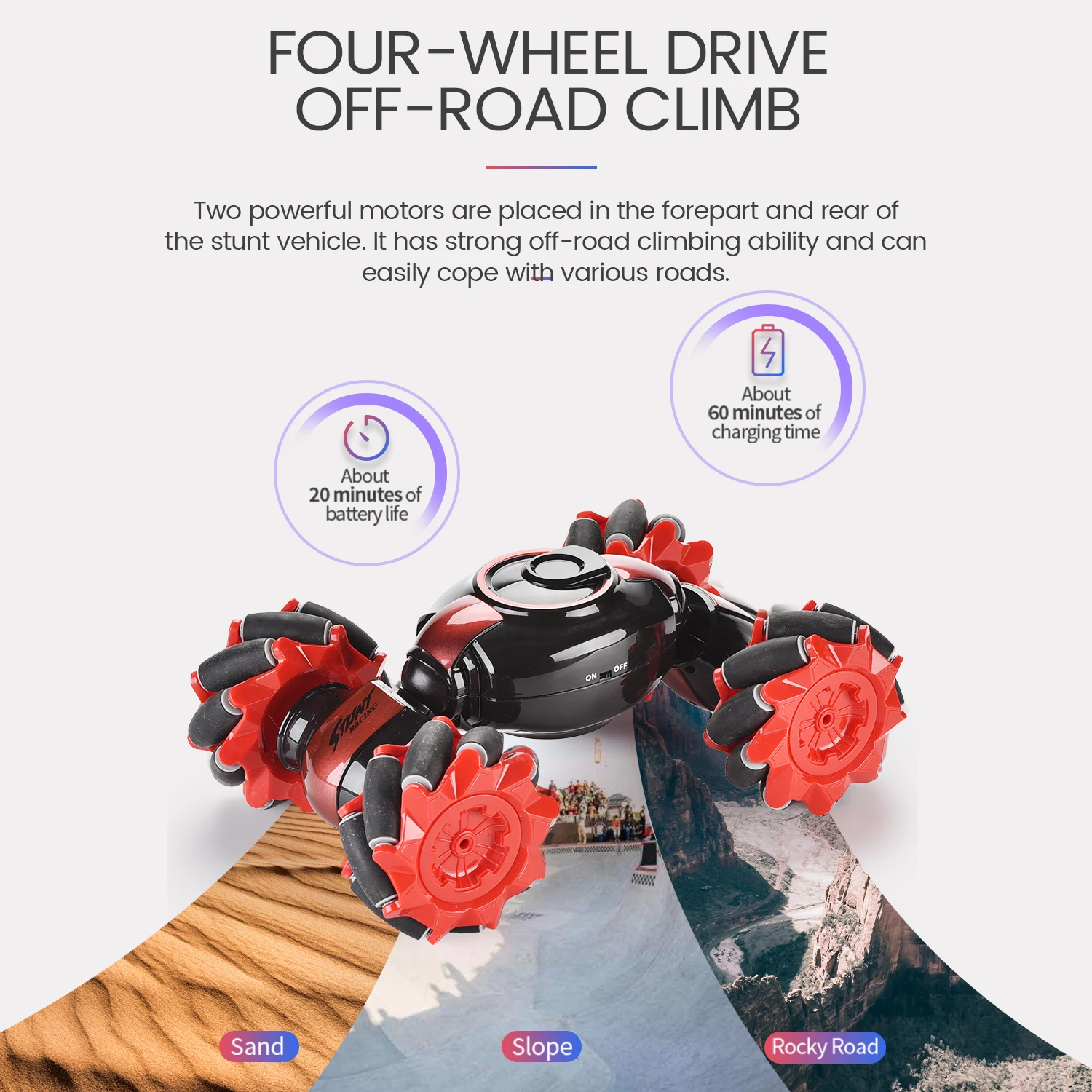 4WD трюковые автомобильные часы с датчиком жестов управления 2,4G RC деформируемый электрический автомобиль вездеход трансформируемый автомобиль с дистанционным управлением для детей