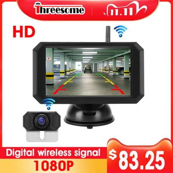 

5 inch 1080P car rear view reversing camera, used for truck bus digital wireless reversing camera, night vision rear camera