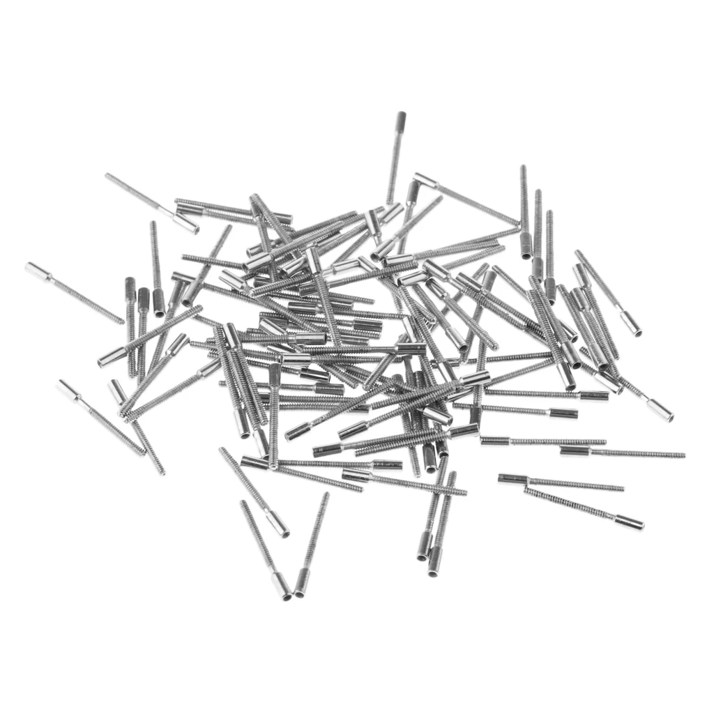 100 Pieces Stainless Steel Extension for Winding Stem Swiss Non-extension for Stems Watches
