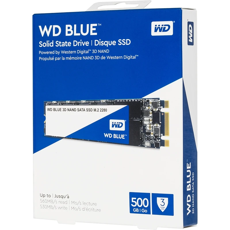 Накопитель SSD WD Original SATA III 500Gb WDS500G2B0B Blue M.2 2280