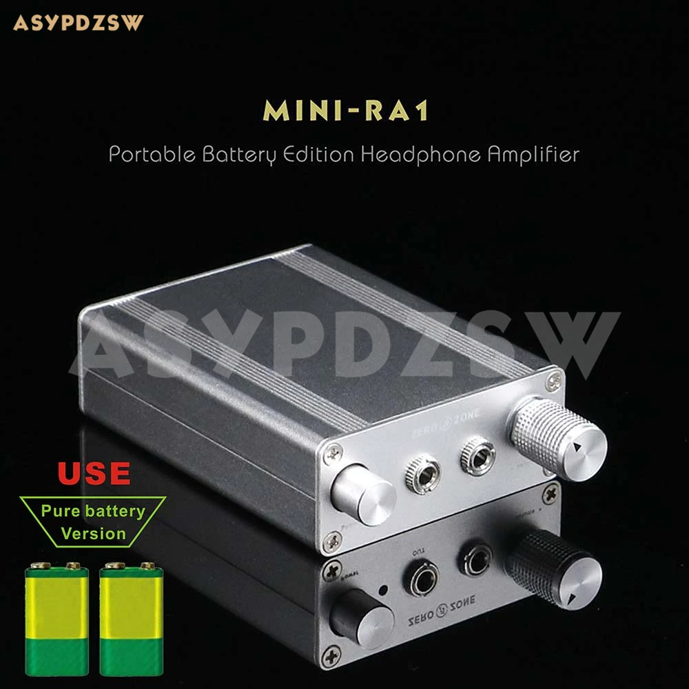Finished MINI RA1 Battery version Portable headphone amplifier JRC4556 3 5 Jack