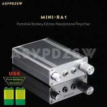 Finished MINI RA1 Battery version Portable headphone amplifier JRC4556 3 5 Jack