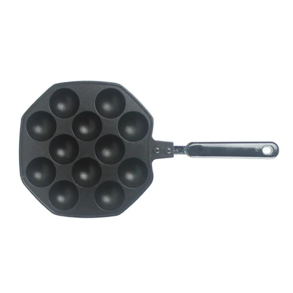 SOLEDI 12 Holes Convenient Octopus Ball Maker Sugarcraft Pastry Birthday Practical Takoyaki Grill Pan Baking Tableware