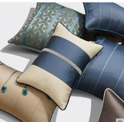 Modern new Chinese sofa pillowcase Soft room model sofa cushion cover Modern new Chinese sofa pillowcase Soft room model sofa cushion cover