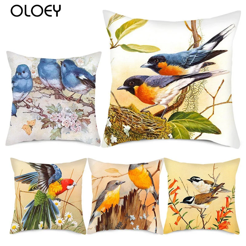 

Dove Pattern Pillowcase Polyester Square Pillowcase Bedroom Pillowcase Home Bedroom Hotel Car Decoration Pillowcase 45 * 45cm .