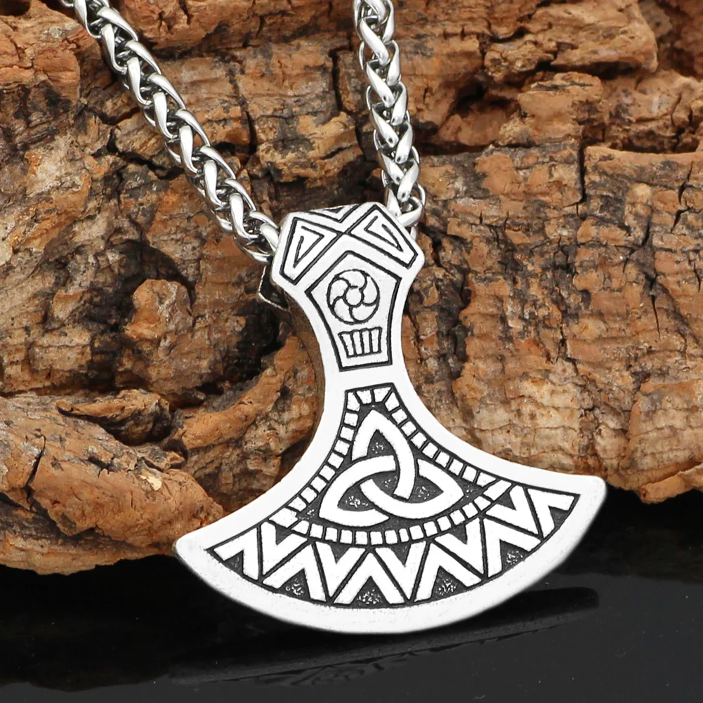 Мужское ожерелье с подвеской norse viking axe символ Одина Ворон амулет | Украшения и