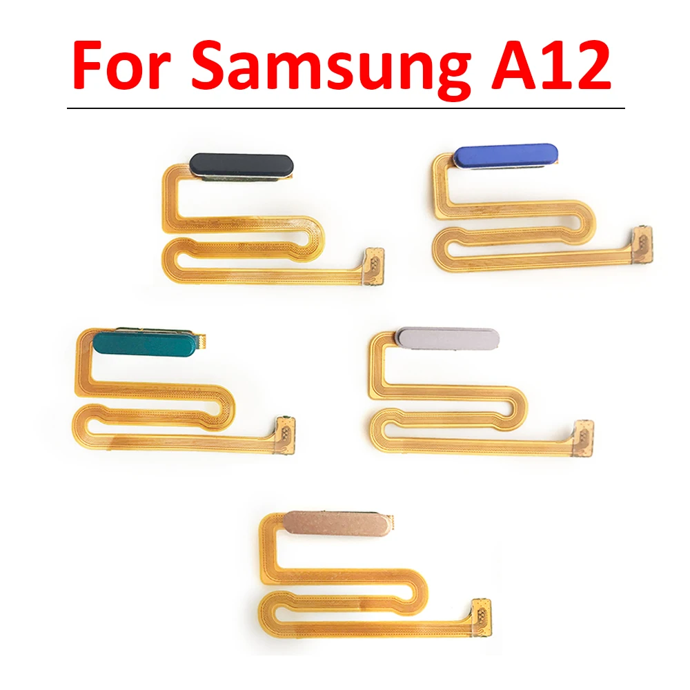 New Home Button Return Key For Samsung Galaxy A12 A125 A125F Fingerprint Sensor Flex Cable With Power On Off | Мобильные телефоны и