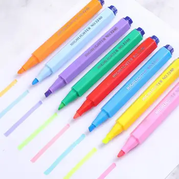 

8pcs/set Creative Fluorescent Pen Highlighter Pencil Candy Color Drawing Marker