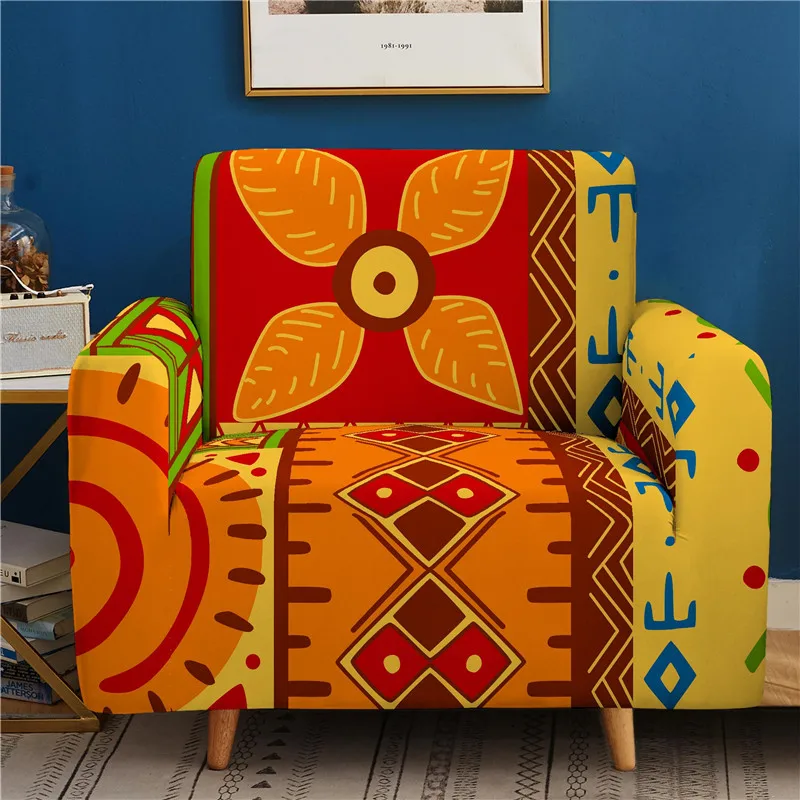 Elastic Sofa Cover African Style Living Room Sofa Cover Slip resistant