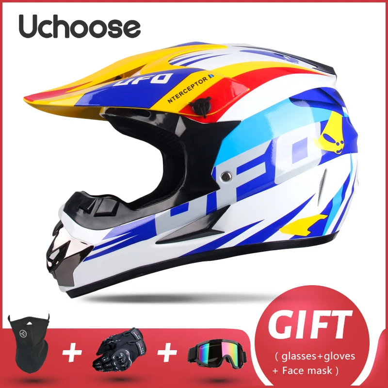 Professional Men And Women Off Road Motorcycle Helmet Downhill Mountain  Bike Full Face Off Road Motorcycle Helmet Free Gift|Helmets| - AliExpress