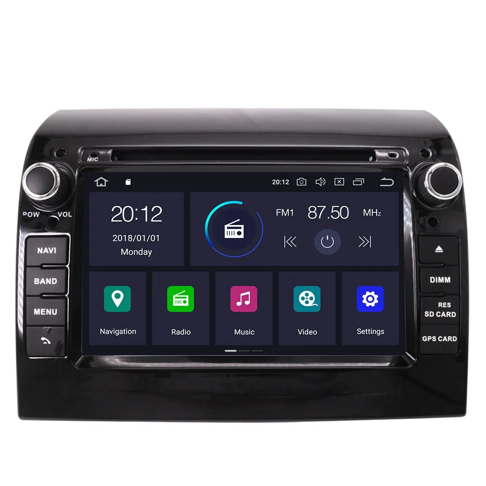 Discount Aotsr Android 9.0 GPS navigation Car DVD player car video car player Stereo for FIAT DUCATO 2011-2015 Car Radio head unit player 2