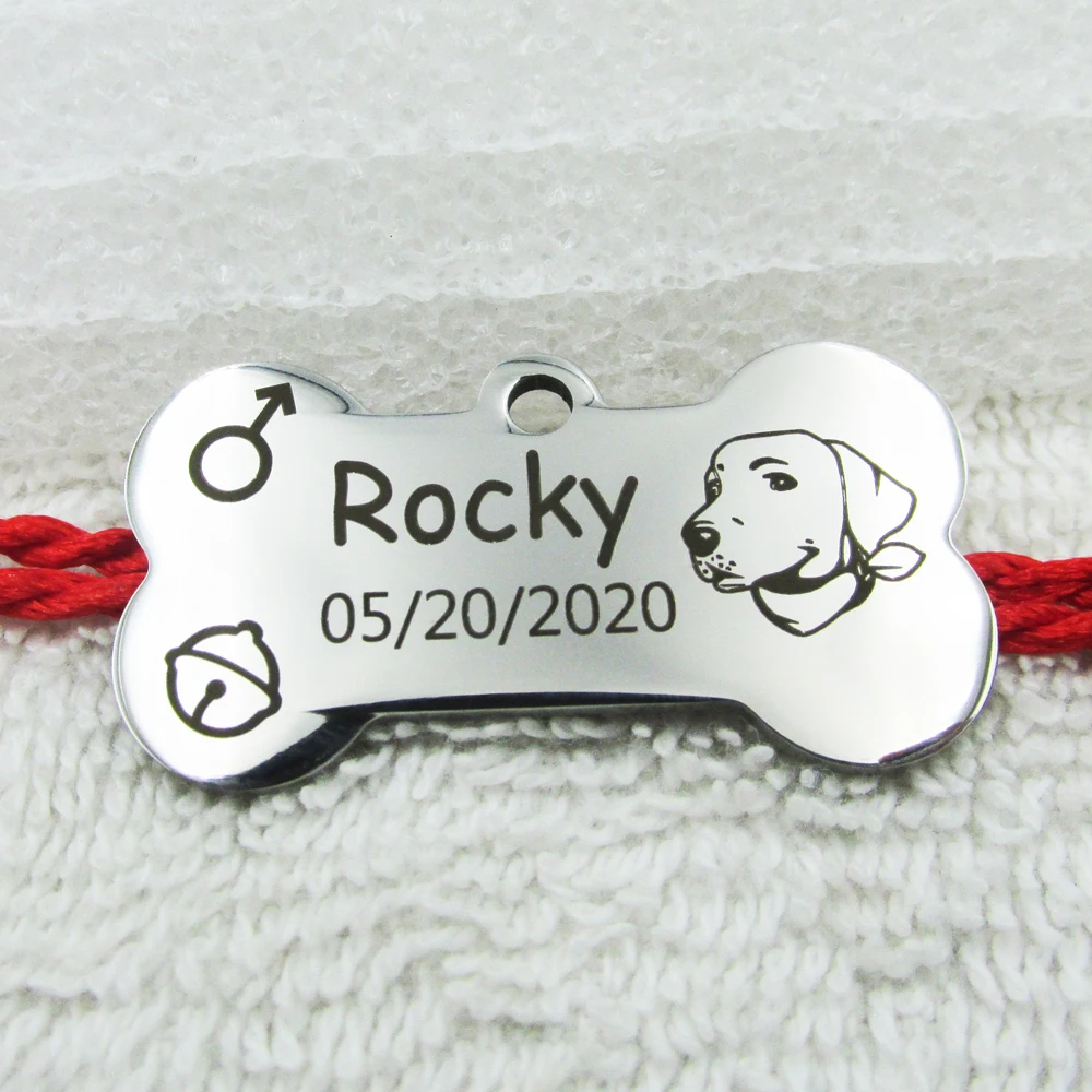 Customized Stainless Steel Pet Dog ID Tags Cat Identity Tags Laser Engraved Dog Tags|ID Tags| - AliExpress