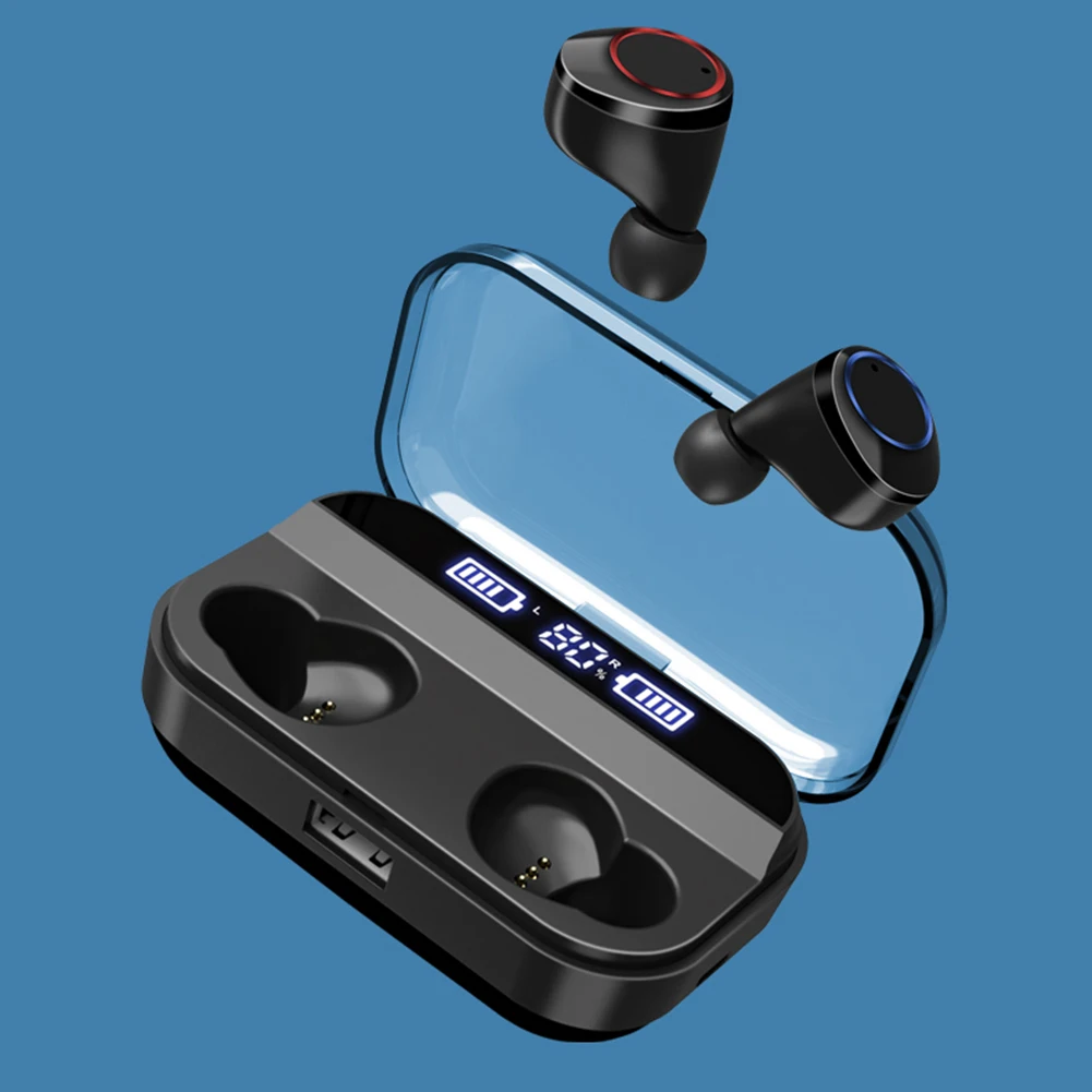 Настоящие Bluetooth 5,0 наушники TWS беспроводные наушники спортивные наушники с громкой связью стерео игровая гарнитура с микрофоном зарядная коробка