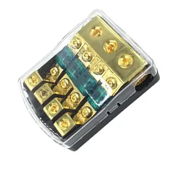 

1PC 1 in 4 ways out Waterproof Car Pure Copper Mini Fuse Box with 60A Fuses